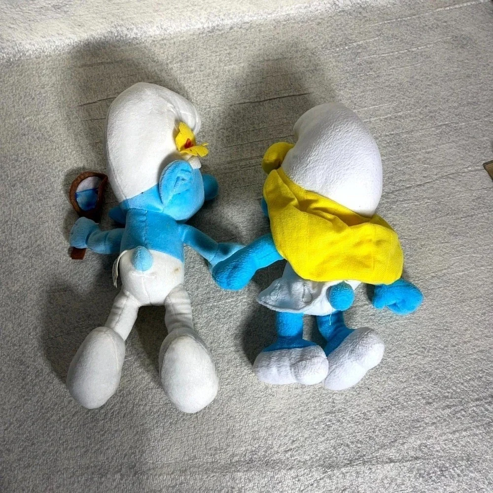 Smurfs Plush Toys Smurfette & Hefty Smurf Movie 2013 Collectible Set